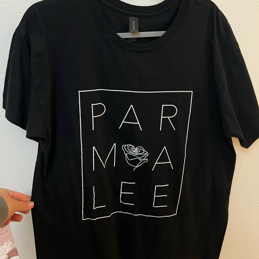 Black Parmalee T-Shirt with White Print